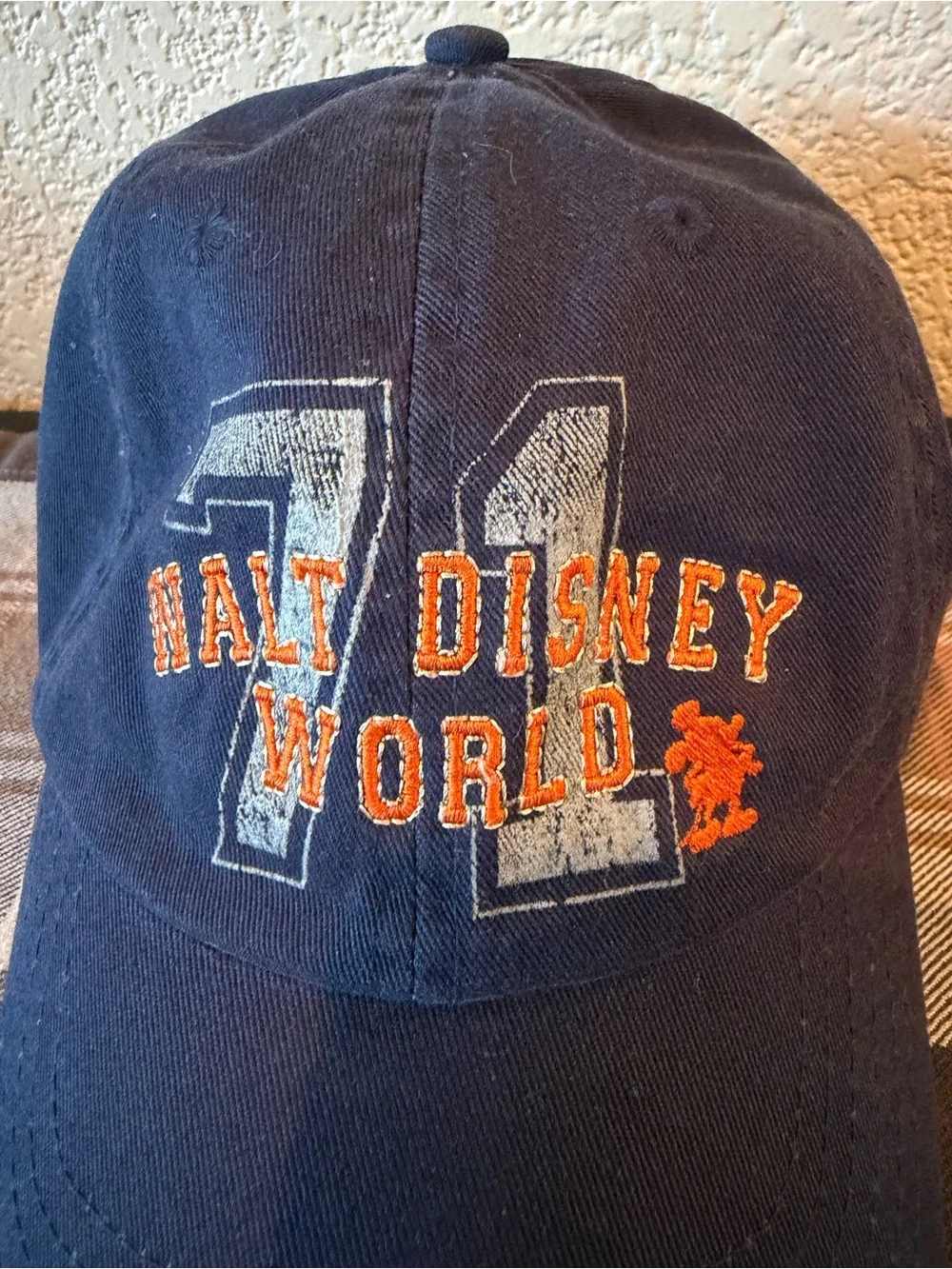 Disney Navy Blue Embroidered Walt Disney World Baseball Cap